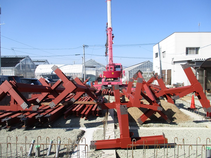 本日は豊川市T様邸建方 写真