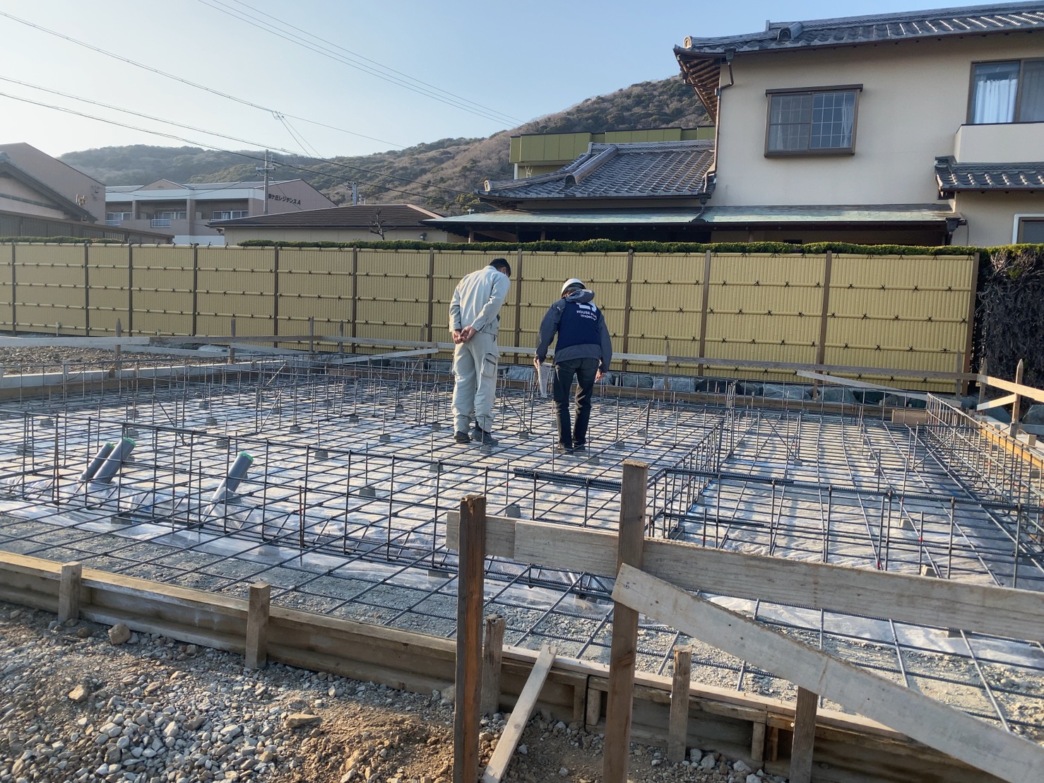 田原市田原町K様邸基礎配筋検査 写真