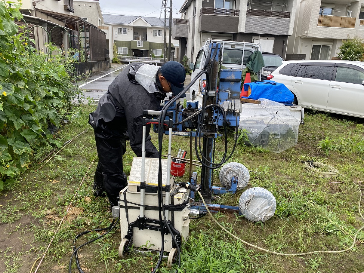 地盤調査 写真