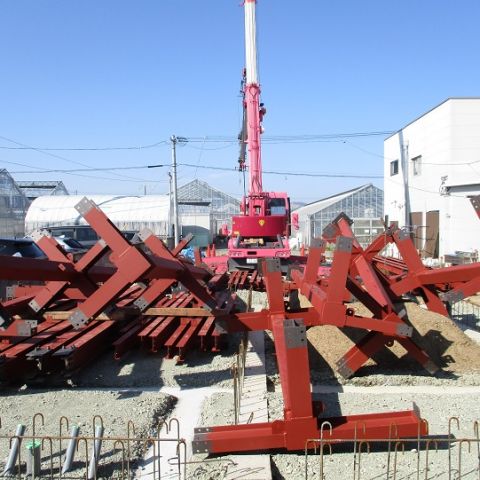 本日は豊川市T様邸建方 写真